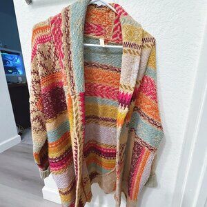 Anthropologie pilcro cross-stitched cardigan